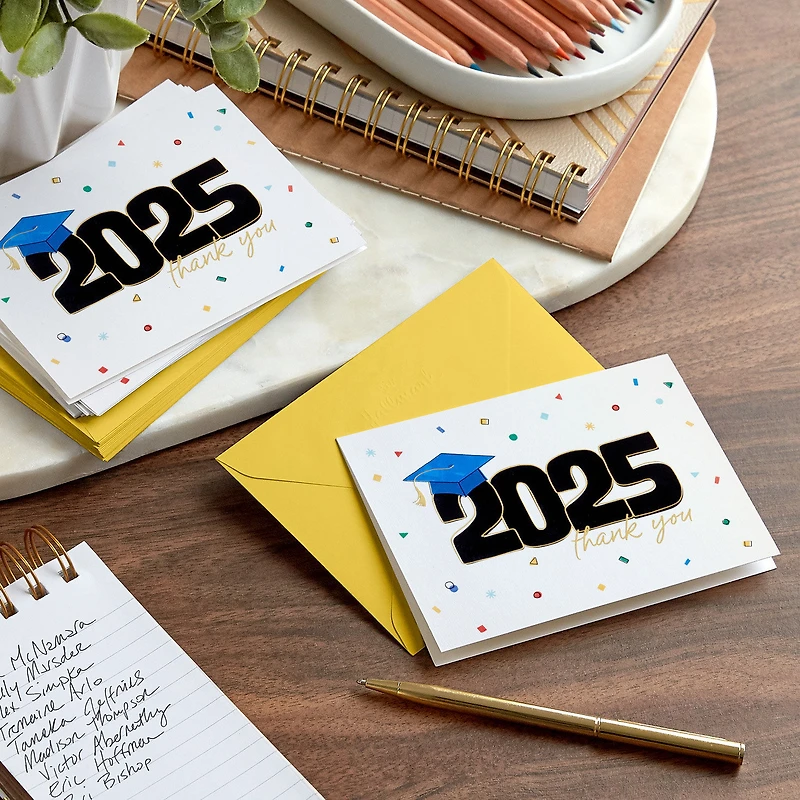 2025 Grad Cap and Confetti Graduation Thank-You Notes, Pack of 10 for only USD 6.49 | Hallmark
