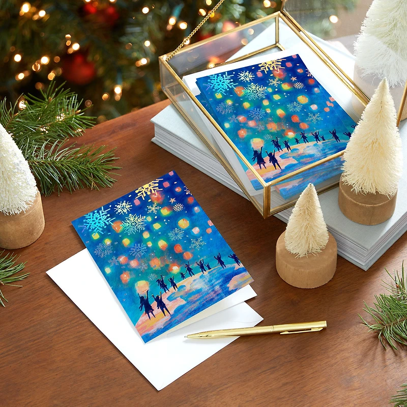 UNICEF Winter Lanterns Boxed Holiday Cards, Pack of 12 for only USD 12.50 | Hallmark