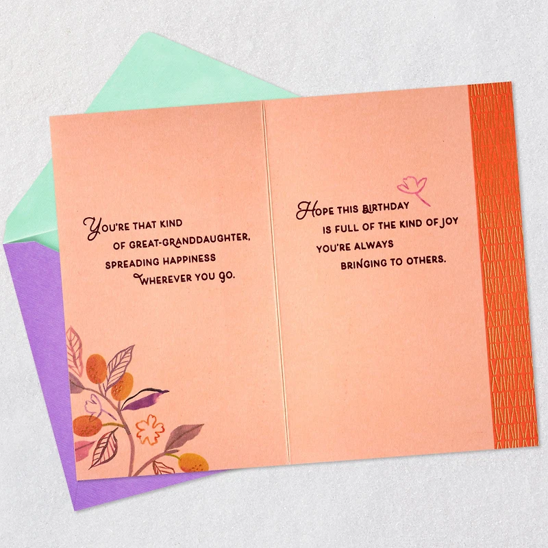 Full of Joy Birthday Card for Great-Granddaughter for only USD 4.99 | Hallmark