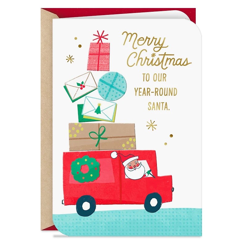 Our Year-Round Santa Christmas Card for Mail Carrier for only USD 3.59 | Hallmark