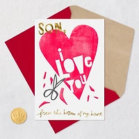 Love You From the Bottom of My Heart Valentine's Day Card for Son for only USD 3.99 | Hallmark