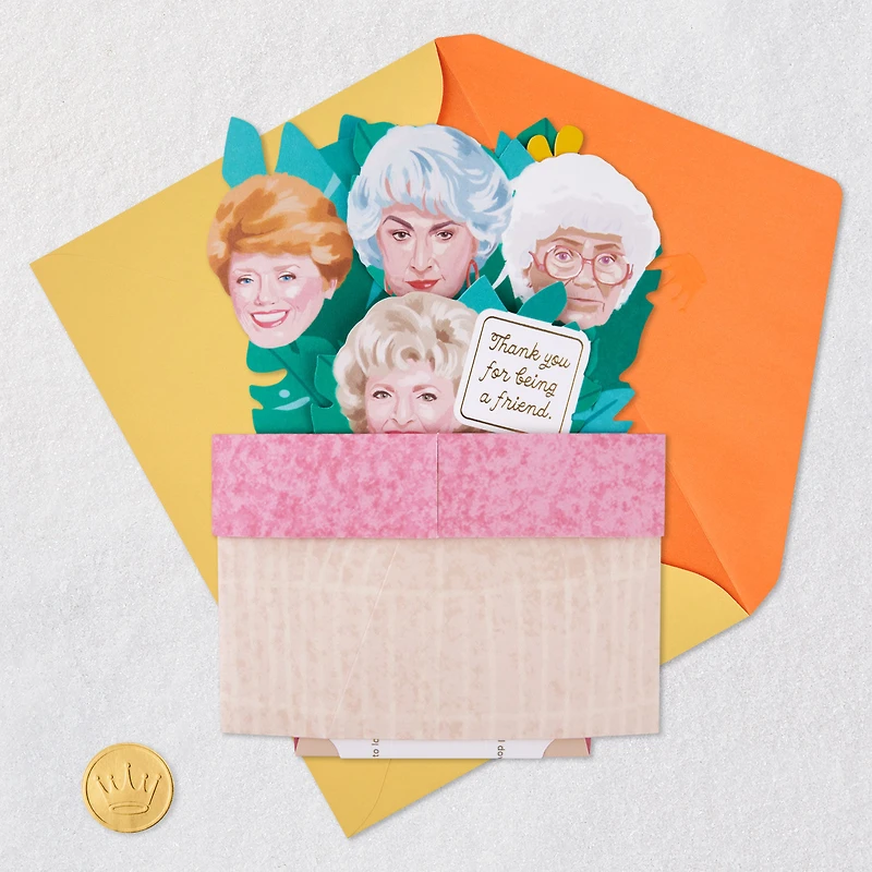 The Golden Girls Thank You for Being a Friend 3D Pop-Up Friendship Card for only USD 8.99 | Hallmark
