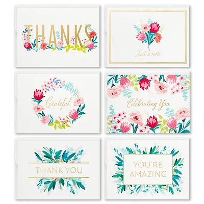 Pretty Floral Assorted Blank Thank-You Notes, Box of 24 for only USD 14.99 | Hallmark