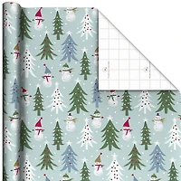 Snowmen and Christmas Trees Jumbo Wrapping Paper Roll, 90 sq. ft. for only USD 9.99 | Hallmark