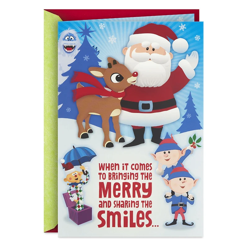 Rudolph the Red-Nosed Reindeer® Bringing the Merry Musical Christmas Card for Kids for only USD 5.99 | Hallmark