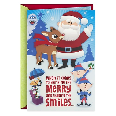 Rudolph the Red-Nosed Reindeer® Bringing the Merry Musical Christmas Card for Kids for only USD 5.99 | Hallmark