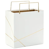 White With Gold Small Square Gift Bag, 5.5" for only USD 4.99 | Hallmark