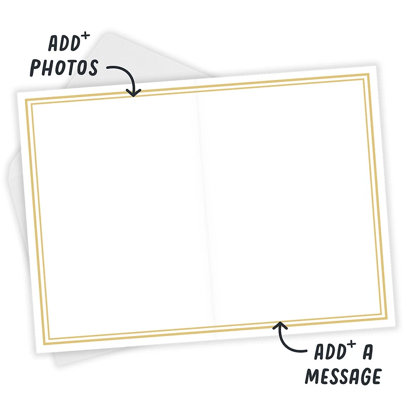 Pink Floral and Gold Frame Custom Card for only USD 4.99 | Hallmark