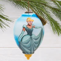 Disney Princess Ne'Qwa Art® Cinderella Hand-Painted Glass Hallmark Ornament for only USD 65.99 | Hallmark