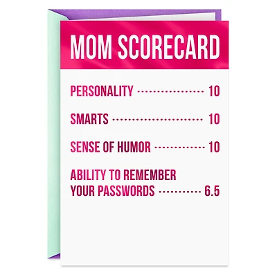 Nearly Perfect Scorecard Funny Birthday Card for Mom for only USD 4.49 | Hallmark