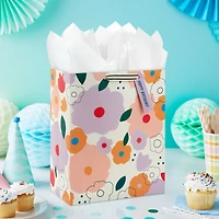 13" Mod Floral on White Large Birthday Gift Bag for only USD 4.99 | Hallmark