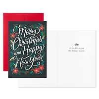 Poinsettias and Evergreen Boughs Packaged Christmas Cards, Set of 5 for only USD 5.00 | Hallmark