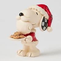 Jim Shore Peanuts Snoopy Santa With Cookie Plate Mini Figurine, 3.3" for only USD 29.99 | Hallmark