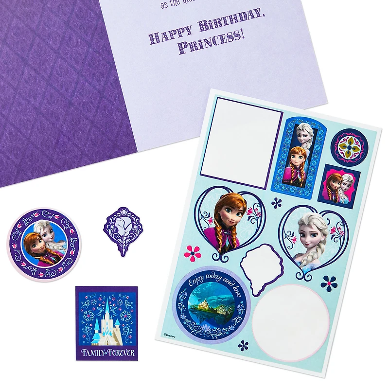 Disney Frozen Birthday Card for Her With Stickers for only USD 3.99 | Hallmark