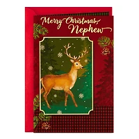 Reindeer and Red Plaid Christmas Card for Nephew for only USD 2.00 | Hallmark