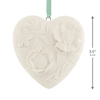 Floral Heart Porcelain Hallmark Ornament for only USD 19.99 | Hallmark
