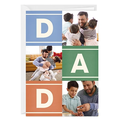 Personalized Photo Collage Color Blocks Photo Card for only USD 4.99 | Hallmark