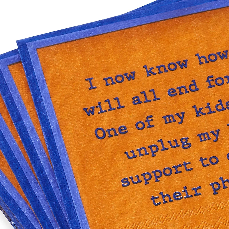 Drinks on Me Unplug Funny Party Napkins, Pack of 20 for only USD 5.99 | Hallmark