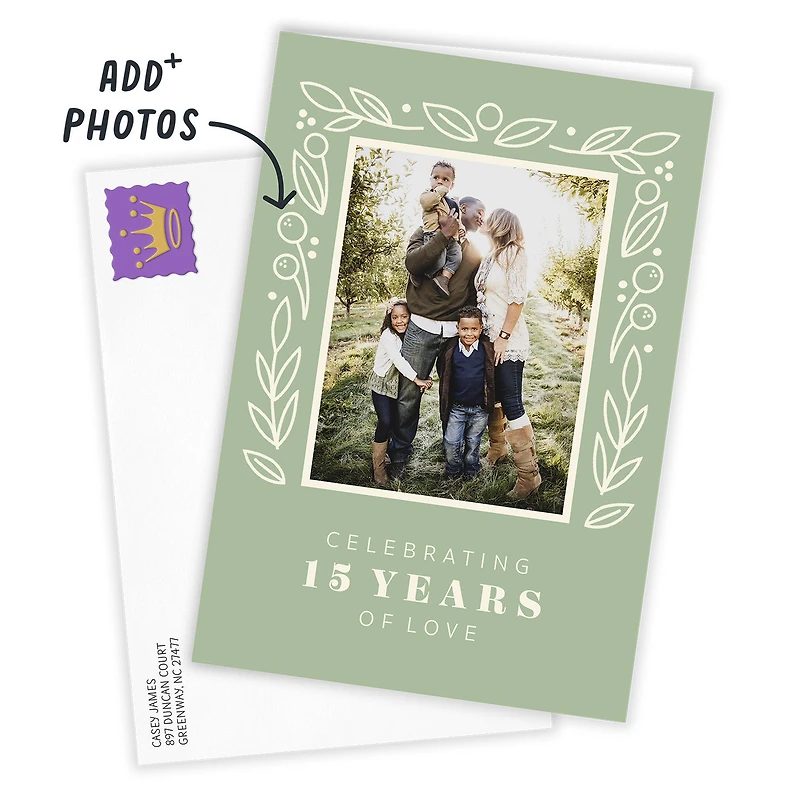 Personalized Leaves and Berries Celebration Photo Card for only USD 4.99 | Hallmark