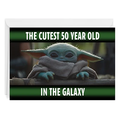 Star Wars: The Mandalorian™ Cutest in the Galaxy Custom Birthday Card for only USD 4.99 | Hallmark