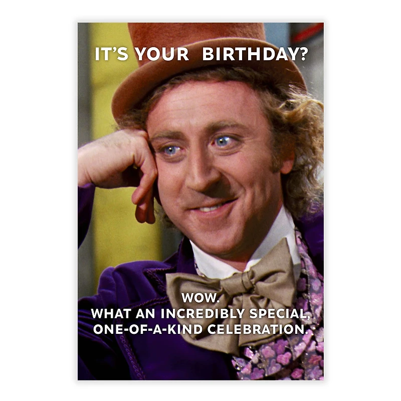 Willy Wonka & The Chocolate Factory Funny Custom Birthday Card for only USD 4.99 | Hallmark