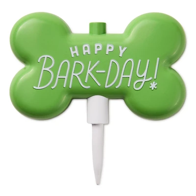 Happy Barkday Candle Holder Cake Topper for only USD 19.99 | Hallmark