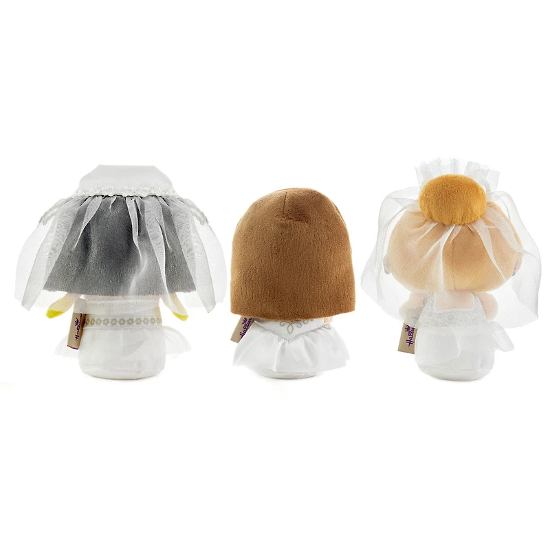 itty bittys® Friends Monica, Rachel and Phoebe in Wedding Dresses Plush, Set of 3 for only USD 26.99 | Hallmark