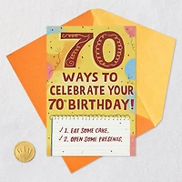 Ways to Celebrate Funny Pop-Up 70th Birthday Card for only USD 4.99 | Hallmark