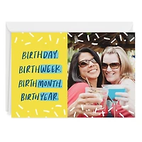 Personalized Celebration Confetti Birthday Photo Card for only USD 4.99 | Hallmark