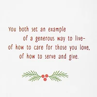 You've Filled My Life With Good Christmas Card for Parents for only USD 5.99 | Hallmark