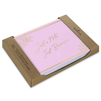 Just a Note on Pink Blank Notes, Pack of 10 for only USD 12.49 | Hallmark