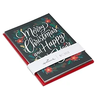 Poinsettias and Evergreen Boughs Packaged Christmas Cards, Set of 5 for only USD 5.00 | Hallmark
