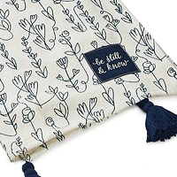 DaySpring Be Still and Know Throw Blanket With Tassels, 50x60 for only USD 39.99 | Hallmark