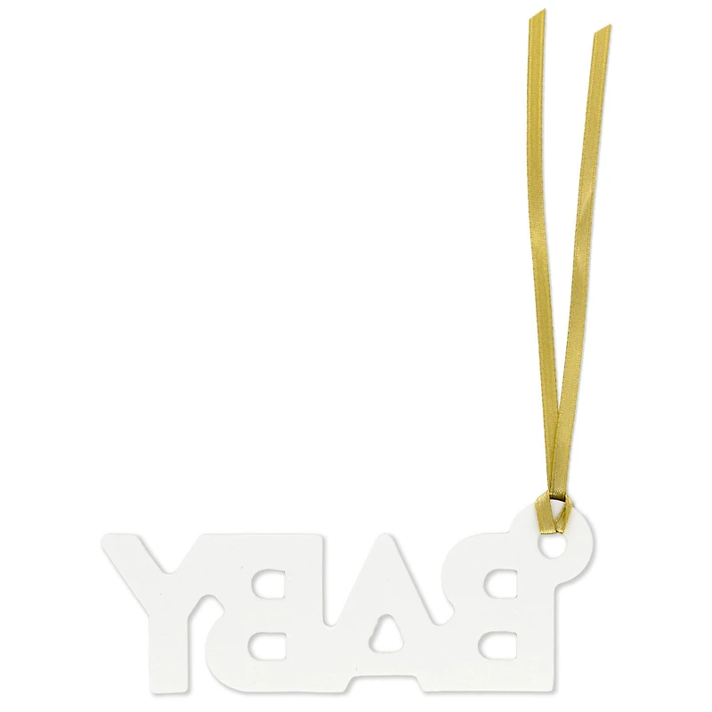 Gold "Baby" Die-Cut Gift Trim for only USD 4.49 | Hallmark