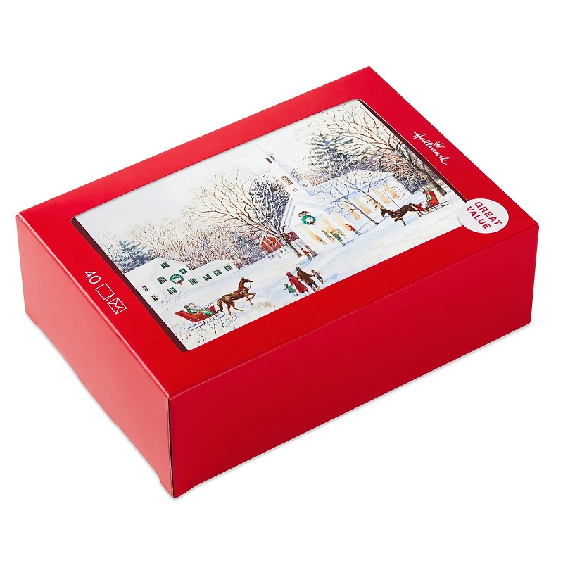Country Church Pure Joy Boxed Christmas Cards, Pack of 40 for only USD 15.49 | Hallmark