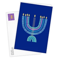 Colorful Menorah Custom Hanukkah Card for only USD 4.99 | Hallmark