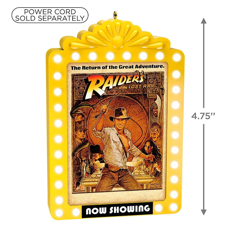 Indiana Jones™ and the Raiders of the Lost Ark™ Now Showing Ornament With Light for only USD 30.99 | Hallmark