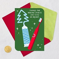 Making Spirits and Teeth So Bright Christmas Card for Dentist or Dental Hygienist for only USD 3.99 | Hallmark