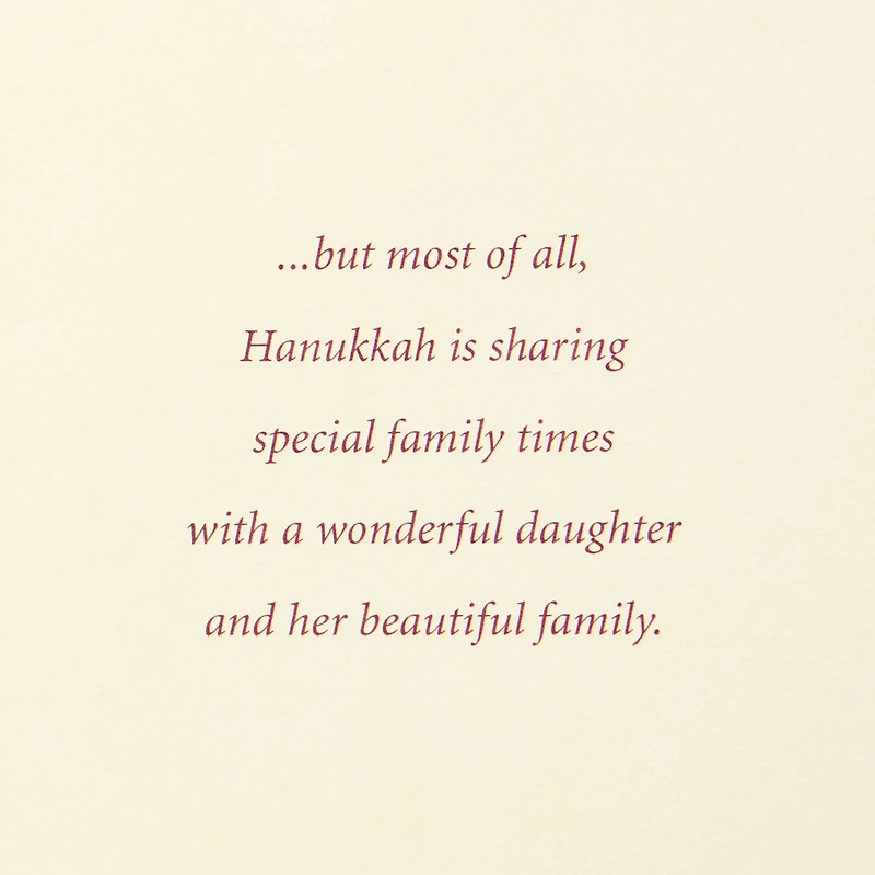 Treasured Memories and Traditions Hanukkah Card for Daughter and Family for only USD 3.99 | Hallmark