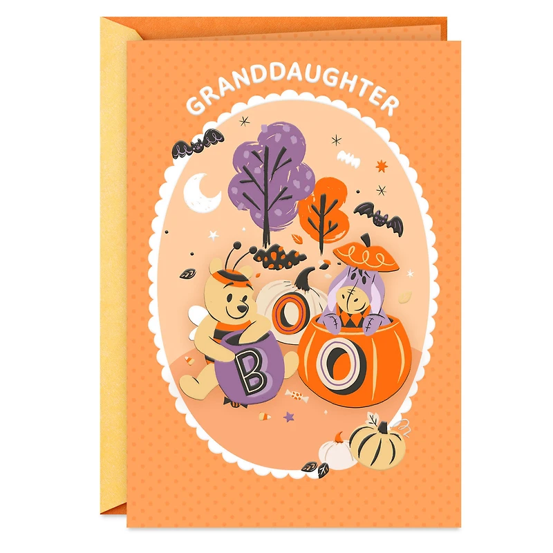 Disney Winnie the Pooh Happy Tricking and Treating Halloween Card for Granddaughter for only USD 2.99 | Hallmark