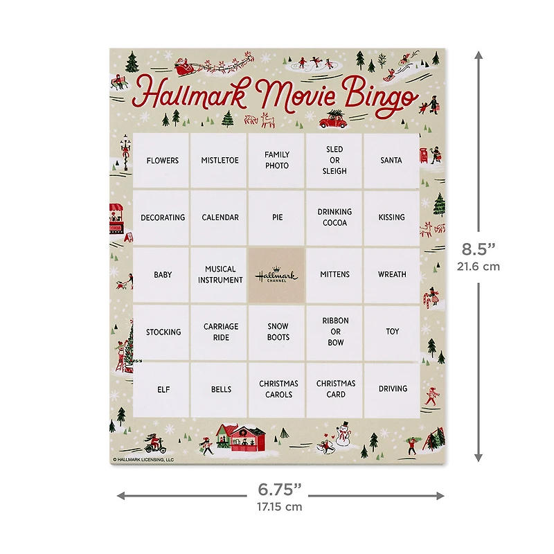 Hallmark Channel Christmas Movie Bingo Game Pad for only USD 16.99 | Hallmark