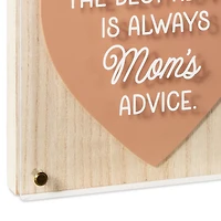 Mom's Best Advice Layered Square Quote Sign, 8x8 for only USD 28.99 | Hallmark