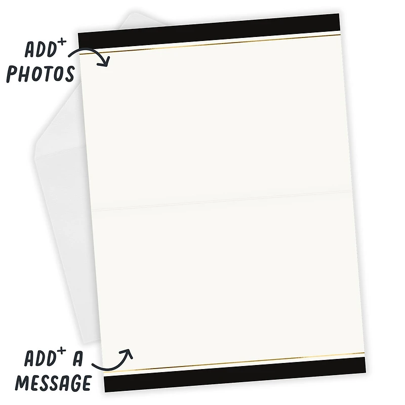 Black & Gold Custom Wedding Card for only USD 4.99 | Hallmark
