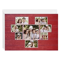 Rustic Heart Collage on Red Custom Card for only USD 4.99 | Hallmark