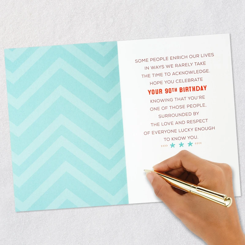 You Enrich Our Lives 90th Birthday Card for only USD 6.59 | Hallmark