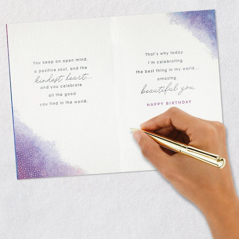 Open Mind, Positive Soul and Kind Heart Birthday Card for Wife for only USD 8.59 | Hallmark