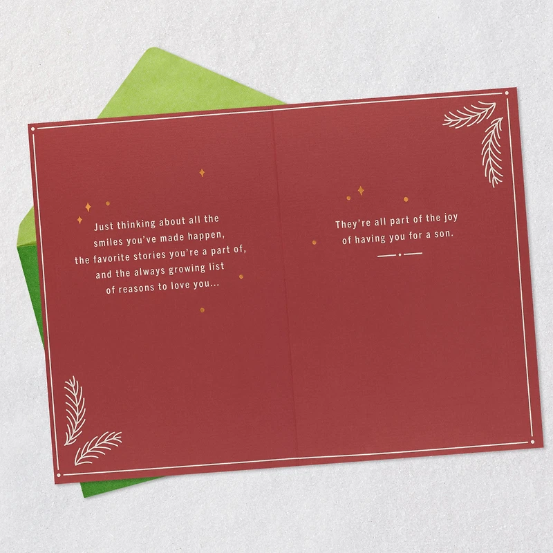 Smiles, Stories and Love Christmas Card for Son for only USD 5.59 | Hallmark