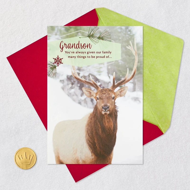 So Proud of the Man You've Become Christmas Card for Grandson for only USD 4.99 | Hallmark