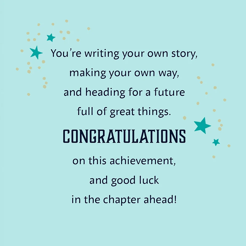Congratulations and Good Luck Graduation Card for only USD 3.99 | Hallmark