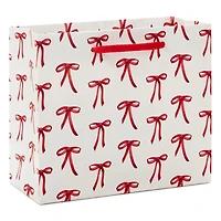 5.5" Red Bows on White Small Christmas Gift Bag for only USD 2.49 | Hallmark